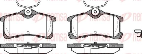 Remsa 1050.02 - Тормозные колодки, дисковые, комплект unicars.by