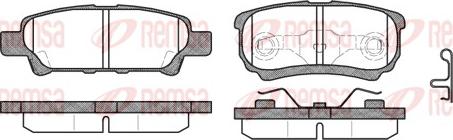 Remsa 1051.02 - Тормозные колодки, дисковые, комплект unicars.by