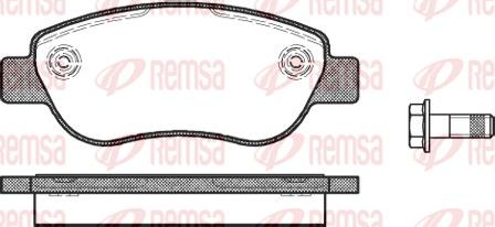 Remsa 1069.00 - Тормозные колодки, дисковые, комплект unicars.by