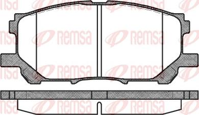 Remsa 1039.00 - Тормозные колодки, дисковые, комплект unicars.by