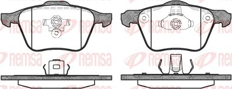 Remsa 1070.00 - Тормозные колодки, дисковые, комплект unicars.by