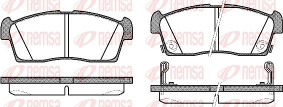 Remsa 1199.02 - Тормозные колодки, дисковые, комплект unicars.by