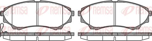 Remsa 1151.00 - Тормозные колодки, дисковые, комплект unicars.by