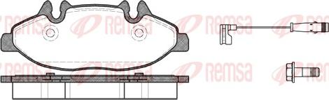 Remsa 1109.02 - Тормозные колодки, дисковые, комплект unicars.by