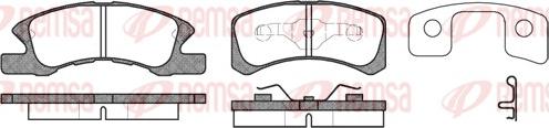 Remsa 1111.02 - Тормозные колодки, дисковые, комплект unicars.by