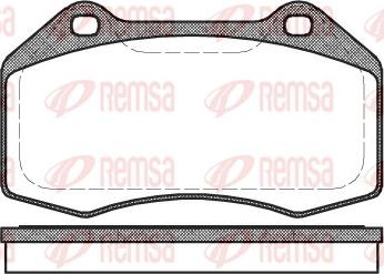 Remsa 1113.00 - Тормозные колодки, дисковые, комплект unicars.by