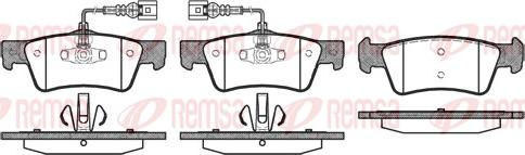 Remsa 1187.02 - Тормозные колодки, дисковые, комплект unicars.by