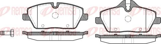 Remsa 1131.00 - Тормозные колодки, дисковые, комплект unicars.by