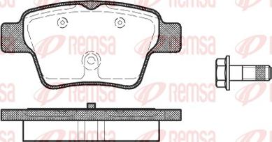 Remsa 1138.00 - Тормозные колодки, дисковые, комплект unicars.by