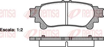 Remsa 1395.00 - Тормозные колодки, дисковые, комплект unicars.by