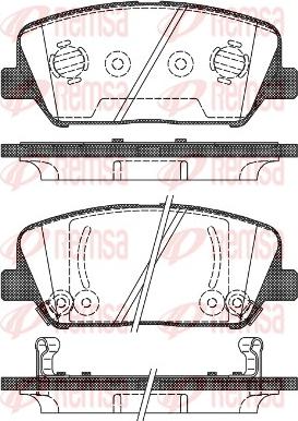 Remsa 1398.02 - Тормозные колодки, дисковые, комплект unicars.by