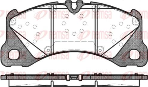 Remsa 1345.40 - Тормозные колодки, дисковые, комплект unicars.by