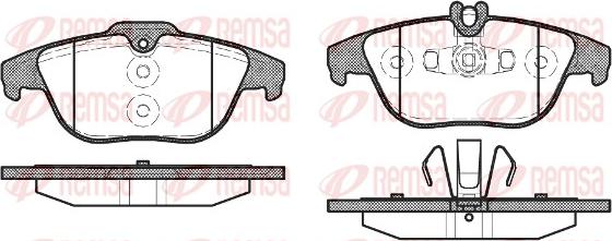 Remsa 1305.20 - Тормозные колодки, дисковые, комплект unicars.by