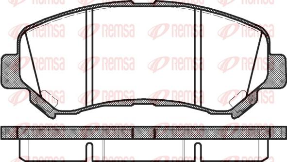 Remsa 1318.00 - Тормозные колодки, дисковые, комплект unicars.by