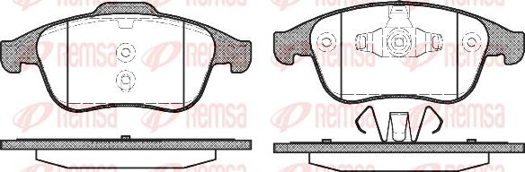 Remsa 1389.00 - Тормозные колодки, дисковые, комплект unicars.by