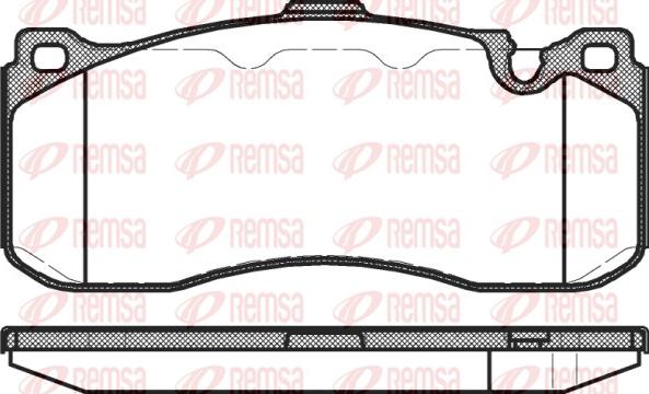 Remsa 1380.00 - Тормозные колодки, дисковые, комплект unicars.by