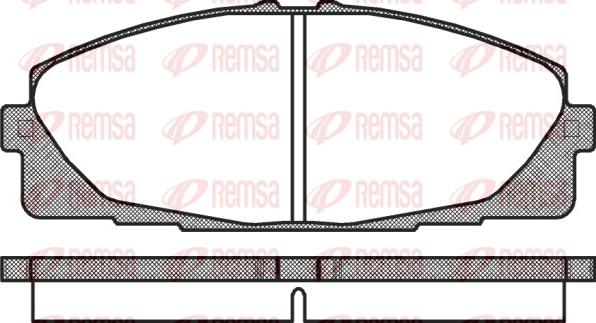 Remsa 1325.00 - Тормозные колодки, дисковые, комплект unicars.by