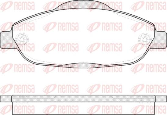 Remsa 1323.00 - Тормозные колодки, дисковые, комплект unicars.by