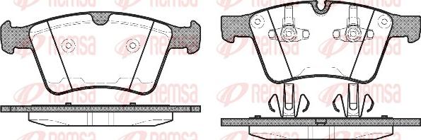 Remsa 1370.00 - Тормозные колодки, дисковые, комплект unicars.by