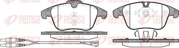 Remsa 1249.01 - Тормозные колодки, дисковые, комплект unicars.by