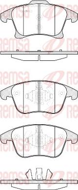 Remsa 1249.20 - Тормозные колодки, дисковые, комплект unicars.by