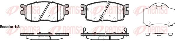 Remsa 1208.02 - Тормозные колодки, дисковые, комплект unicars.by