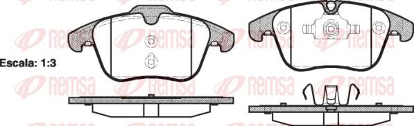 Remsa 1219.00 - Тормозные колодки, дисковые, комплект unicars.by