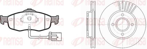 Remsa 8432.00 - Дисковый тормозной механизм, комплект unicars.by