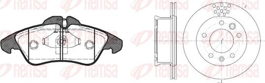 Remsa 8578.01 - Дисковый тормозной механизм, комплект unicars.by