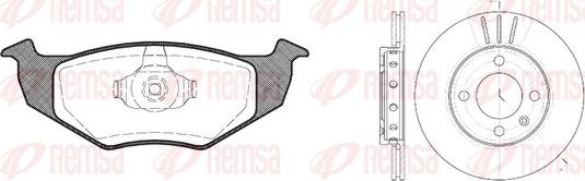 Remsa 8609.01 - Дисковый тормозной механизм, комплект unicars.by