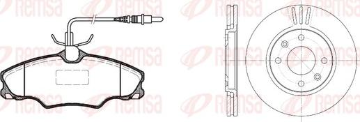 Remsa 8603.00 - Дисковый тормозной механизм, комплект unicars.by