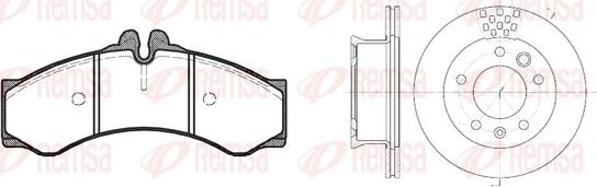 Remsa 8614.00 - Дисковый тормозной механизм, комплект unicars.by