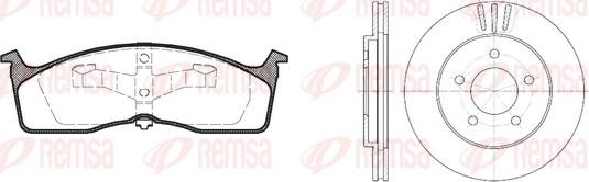 Remsa 8610.00 - Дисковый тормозной механизм, комплект unicars.by