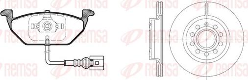 Remsa 8633.05 - Дисковый тормозной механизм, комплект unicars.by