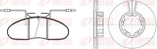 Remsa 8048.01 - Дисковый тормозной механизм, комплект unicars.by