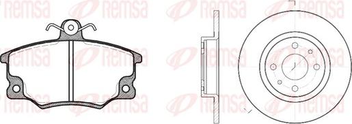 Remsa 8146.01 - Дисковый тормозной механизм, комплект unicars.by