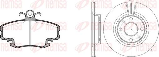 Remsa 8141.06 - Дисковый тормозной механизм, комплект unicars.by