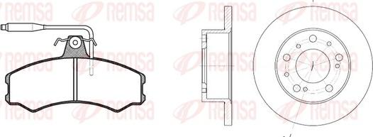 Remsa 8143.00 - Дисковый тормозной механизм, комплект unicars.by