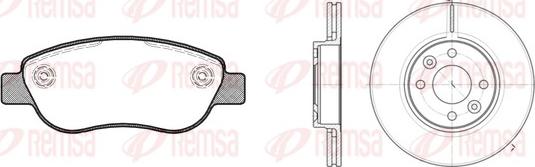 Remsa 81069.00 - Дисковый тормозной механизм, комплект unicars.by