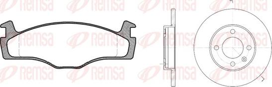 Remsa 8171.01 - Дисковый тормозной механизм, комплект unicars.by