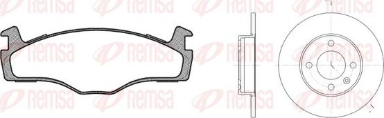 Remsa 8171.03 - Дисковый тормозной механизм, комплект unicars.by