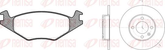 Remsa 8171.02 - Дисковый тормозной механизм, комплект unicars.by