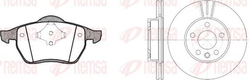 Remsa 8390.04 - Дисковый тормозной механизм, комплект unicars.by