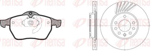 Remsa 8390.02 - Дисковый тормозной механизм, комплект unicars.by