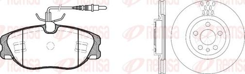 Remsa 8305.00 - Дисковый тормозной механизм, комплект unicars.by