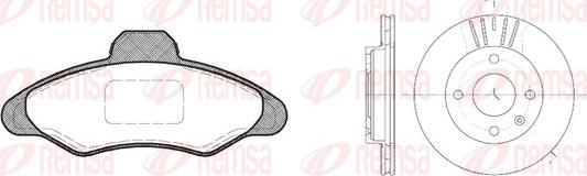 Remsa 8331.00 - Дисковый тормозной механизм, комплект unicars.by