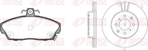 Remsa 8337.01 - Дисковый тормозной механизм, комплект unicars.by