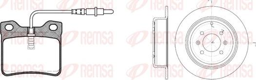 Remsa 8321.00 - Дисковый тормозной механизм, комплект unicars.by