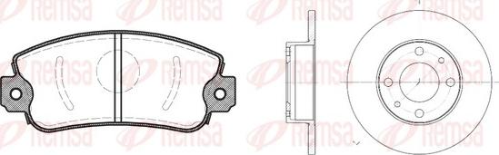 Remsa 8372.00 - Дисковый тормозной механизм, комплект unicars.by