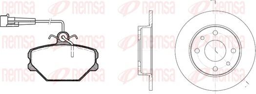 Remsa 8264.00 - Дисковый тормозной механизм, комплект unicars.by